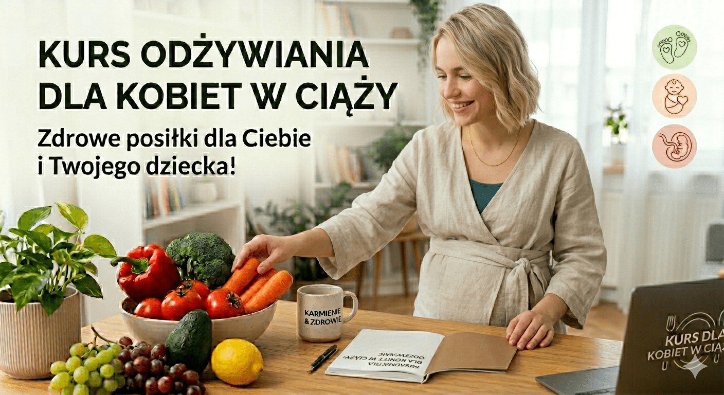 Okładka do kursu odżywiania dla młodych matek